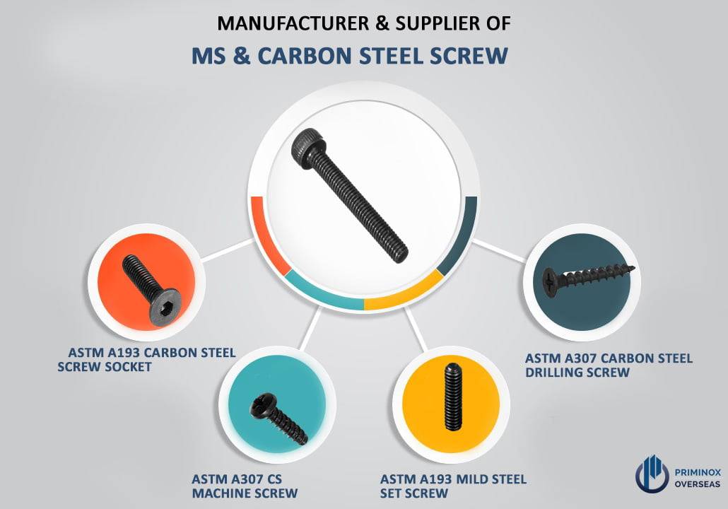 Types Of MS & Carbon Steel Screw