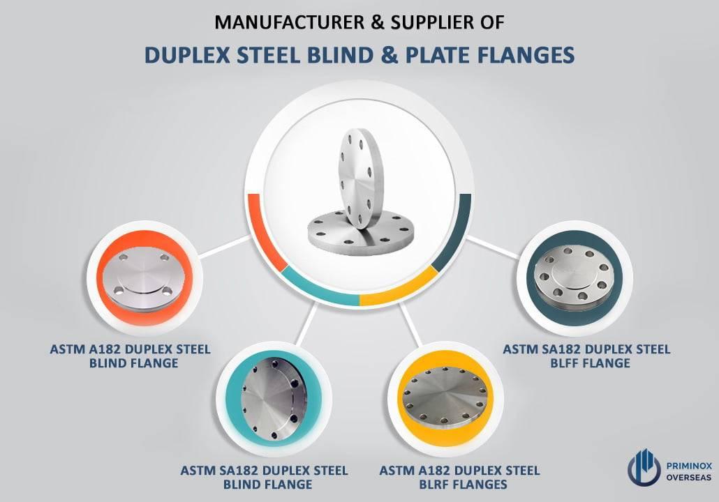 Duplex Steel Blind & Plate Flanges Manufacturer