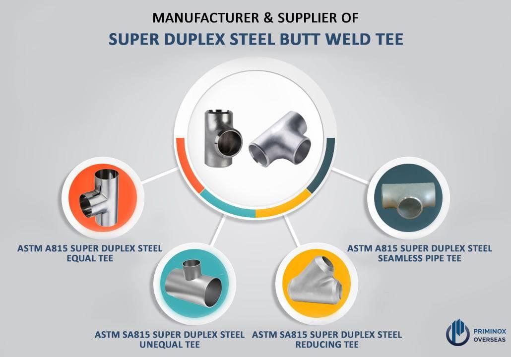 SUPER DUPLEX STEEL PIPE TEE MANUFACTURER