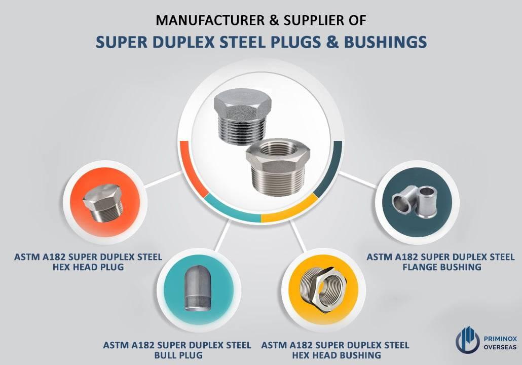 SUPER DUPLEX STEEL PLUG & BUSHING MANUFACTURER