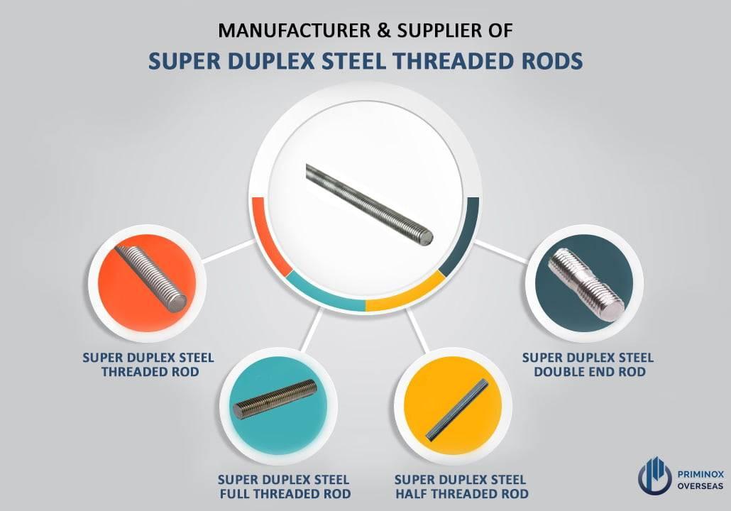 SUPER DUPLEX STEEL THREADED ROD SUPPLIER​